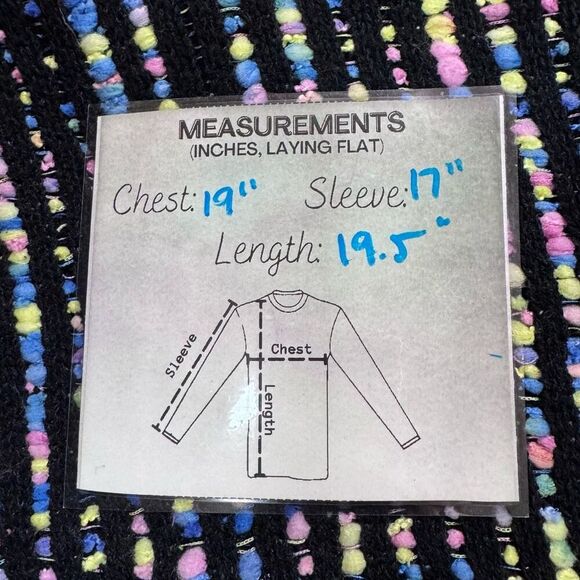 Zara TWEED KNIT JACKET CARDIGAN MULTI COLOR medium - Picture 9 of 9